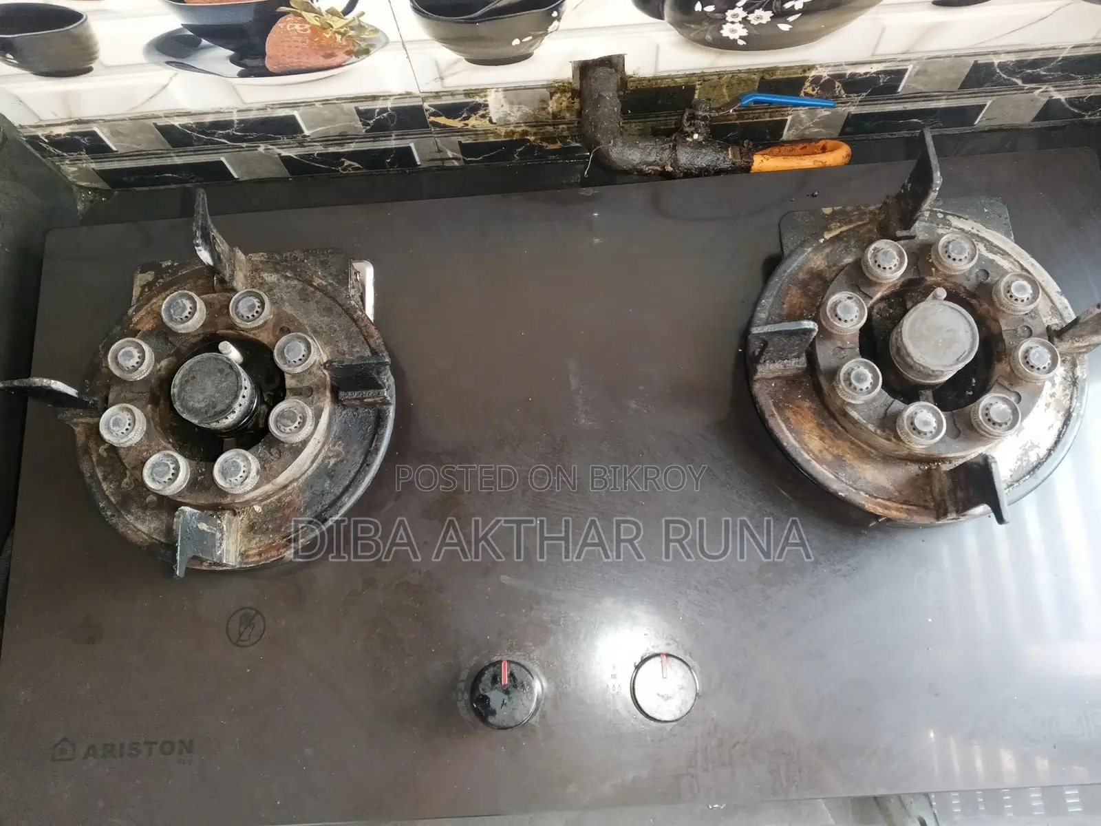 Ariston Granite Marble 2 Stove Gas Burner