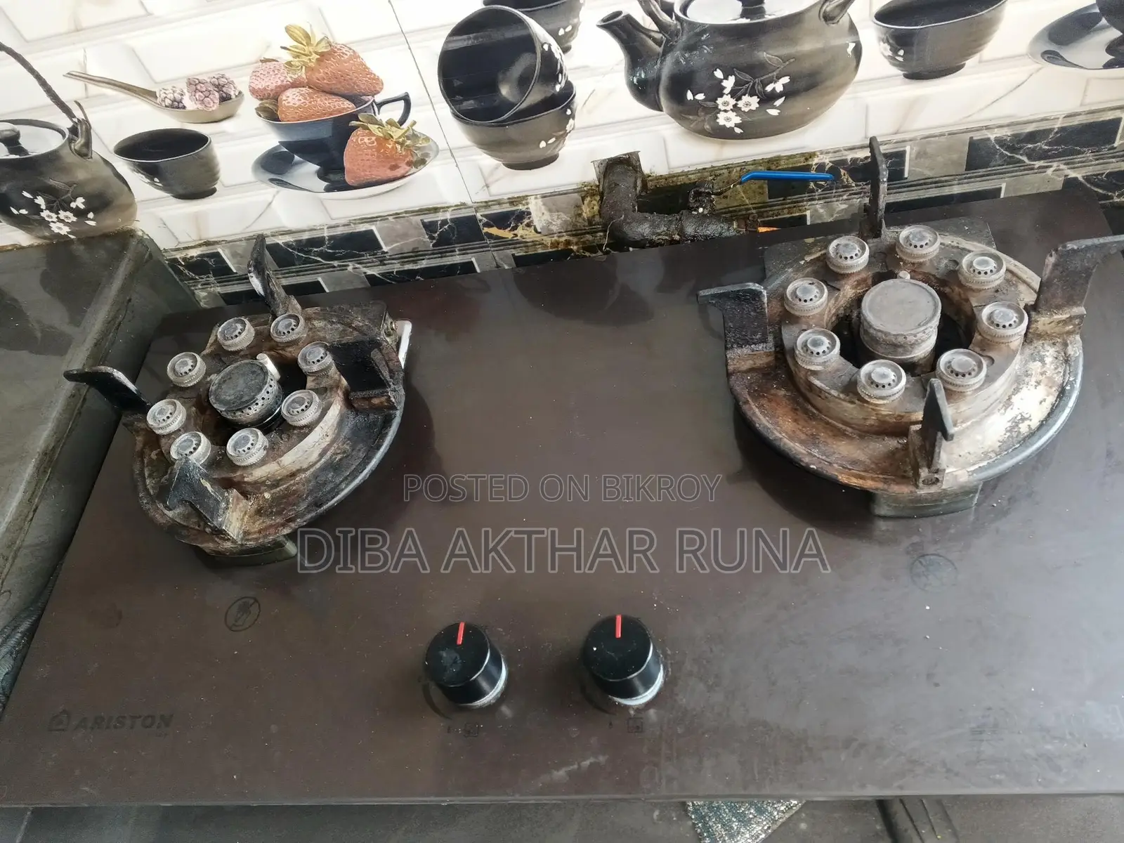 Ariston Granite Marble 2 Stove Gas Burner
