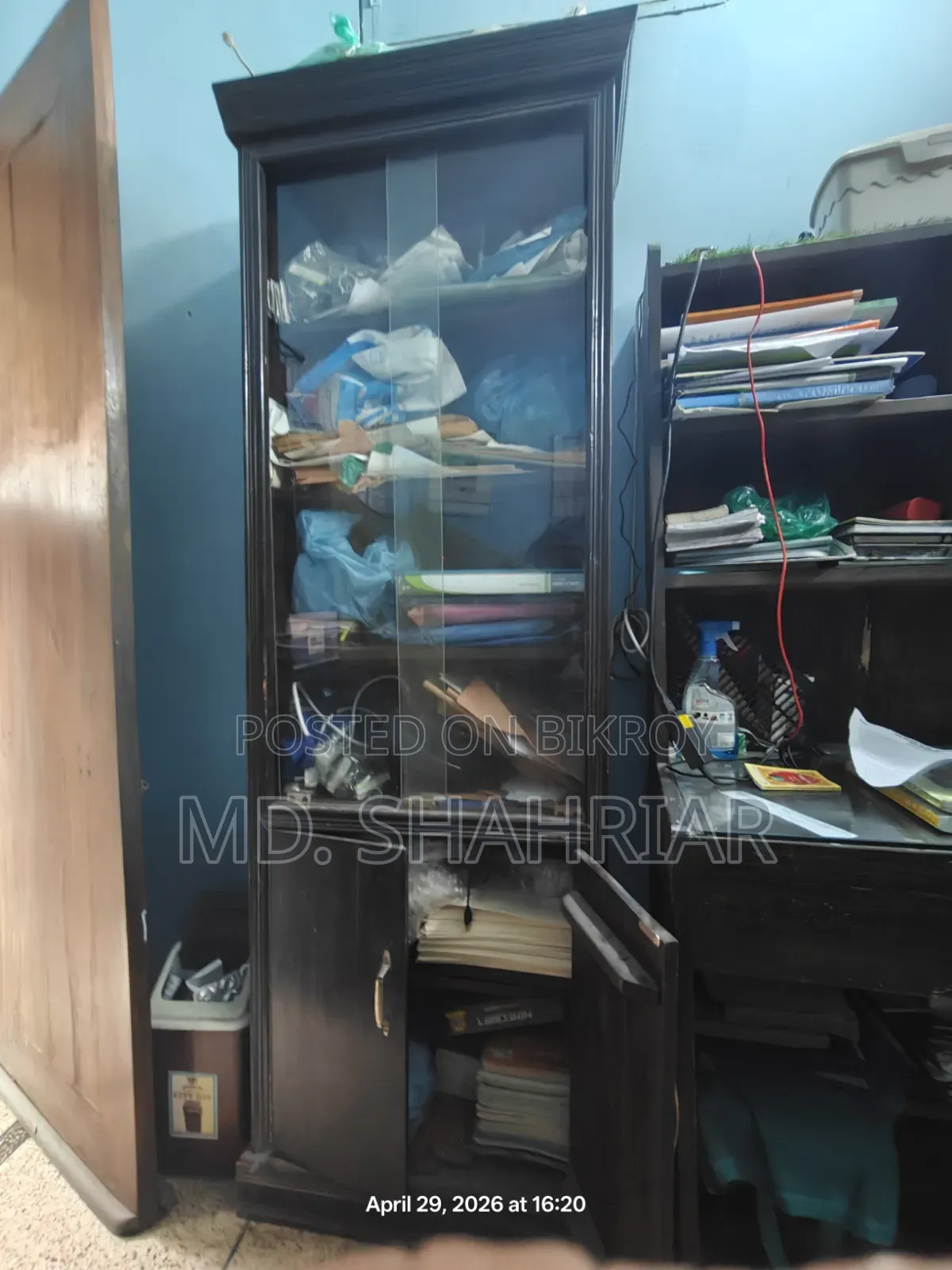কাঠের তৈরী বুক সেল্ফ/ফাইল কেবিনেট