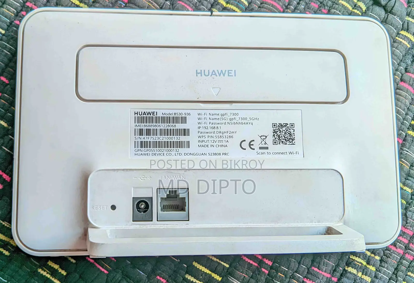 Gpfi-7300 Router with Sim Card for Unlimited Internet