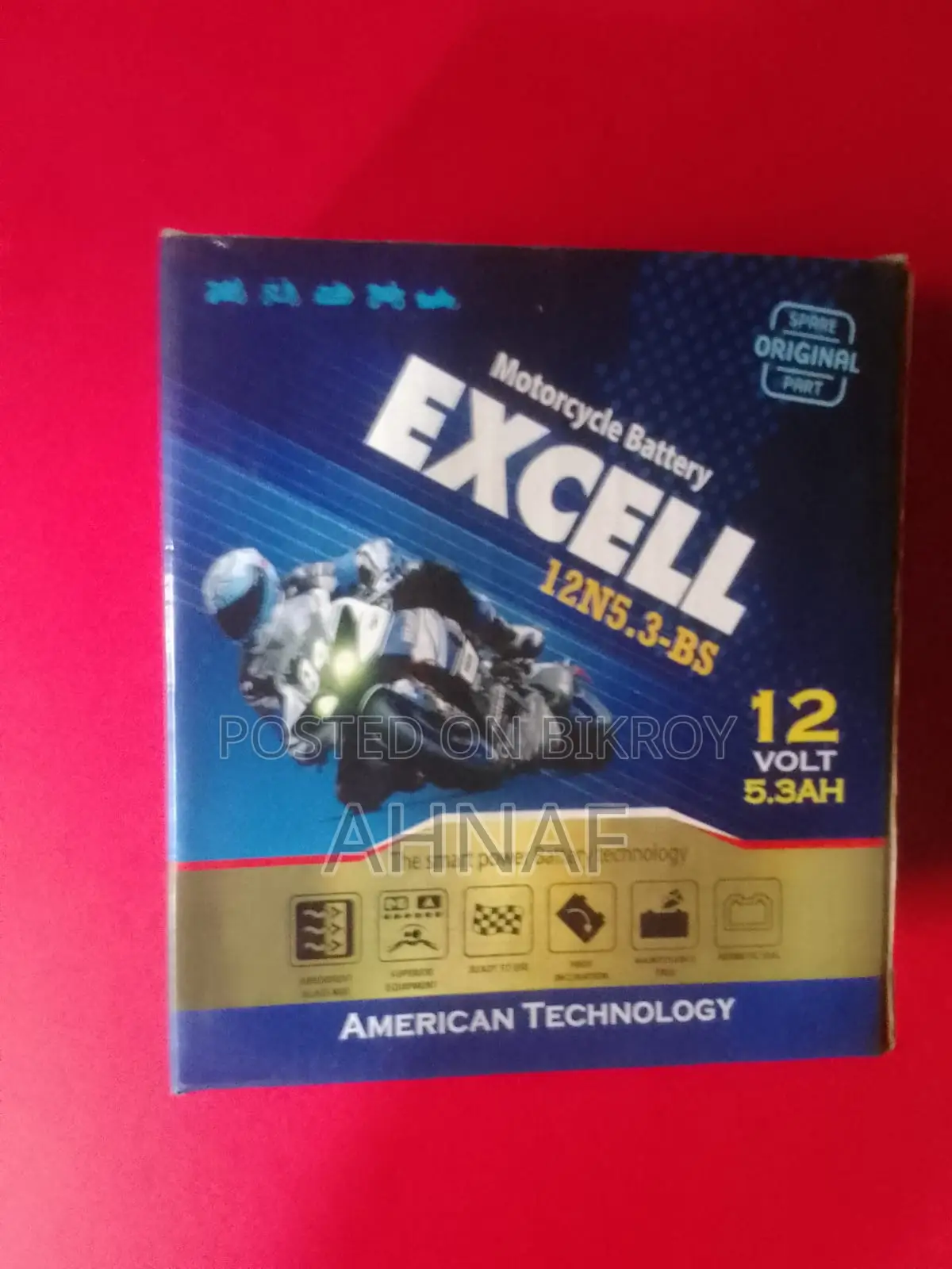 বাইকের Excell ব্রান্ড এর ২ টি নতুন ব্যাটারি বিক্রি করা হবে।