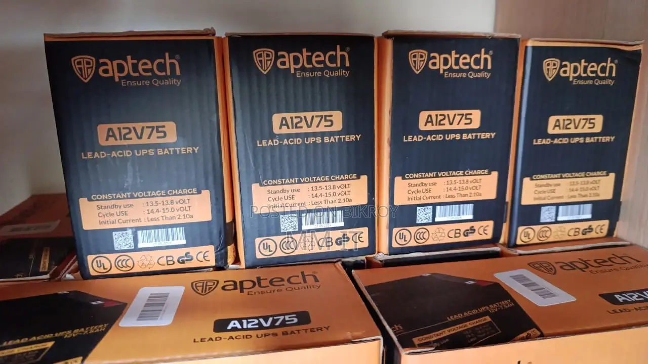Aptech UPS Battery 12v 7.5AH 6 MONTH WARRANTY