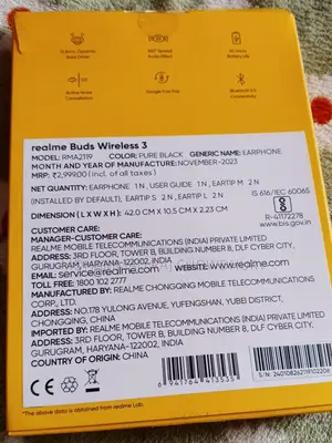নতুন Realme Buds Wireless 3