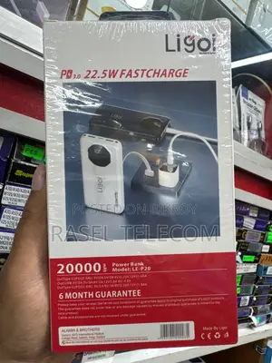 Ligoi 20000mAh 22.5W PD Fast Charging Power Bank - 6 Month Guarantee