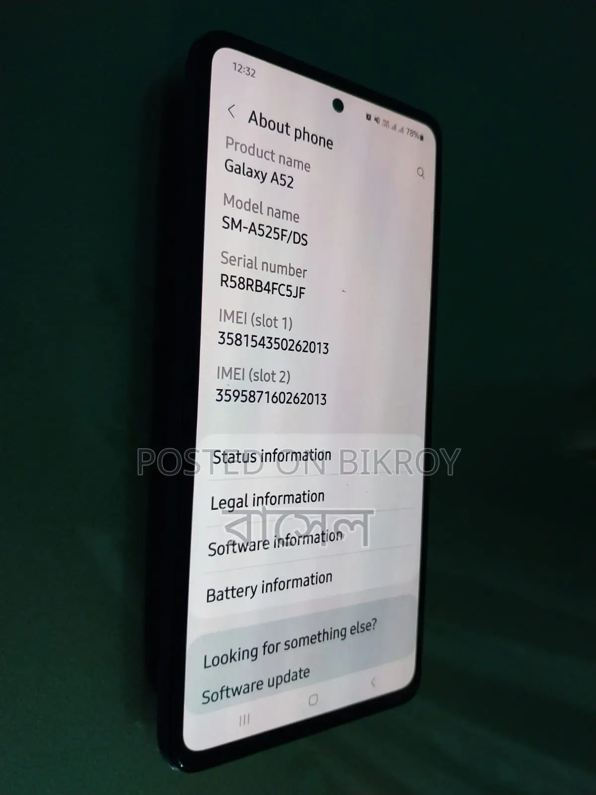 Samsung Galaxy A52 (Used)