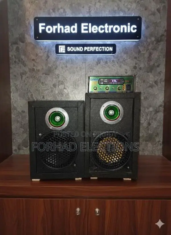Two 6-inch speakers, freshly custom-built