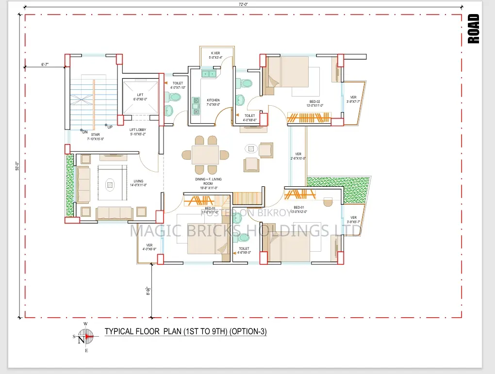 4bdrm Apartment in Aftab Nagar for Sale