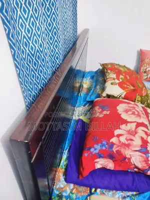 Malaysian Wood Queen Size Bed and Mattress