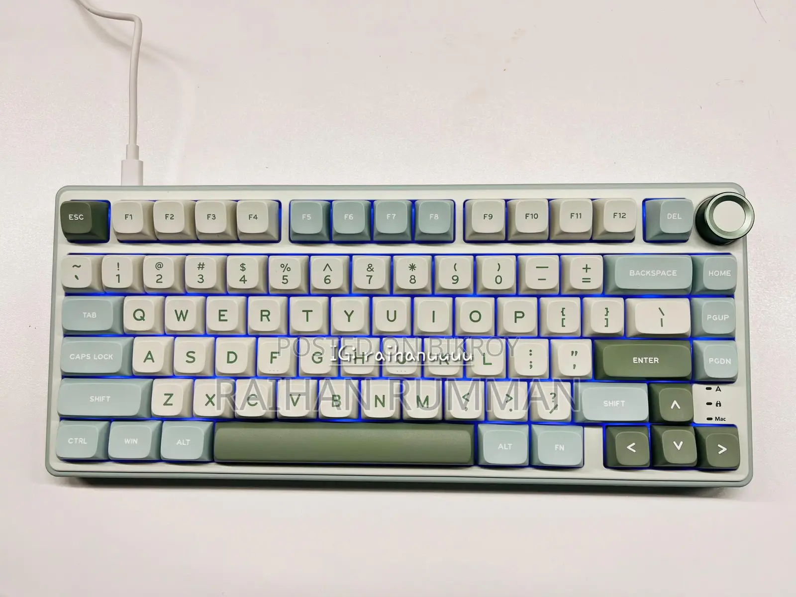 Royal Kludge Rk R75 Hot-swappable Rgb Phantom Mechanical Keyboard Wired