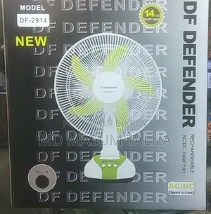 Deffender Re-chargeable Table Fan
