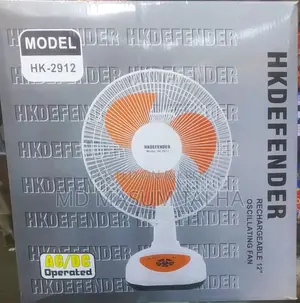 Deffender Re-chargeable Table Fan