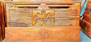 6/7 feet semi-box solid wood bed