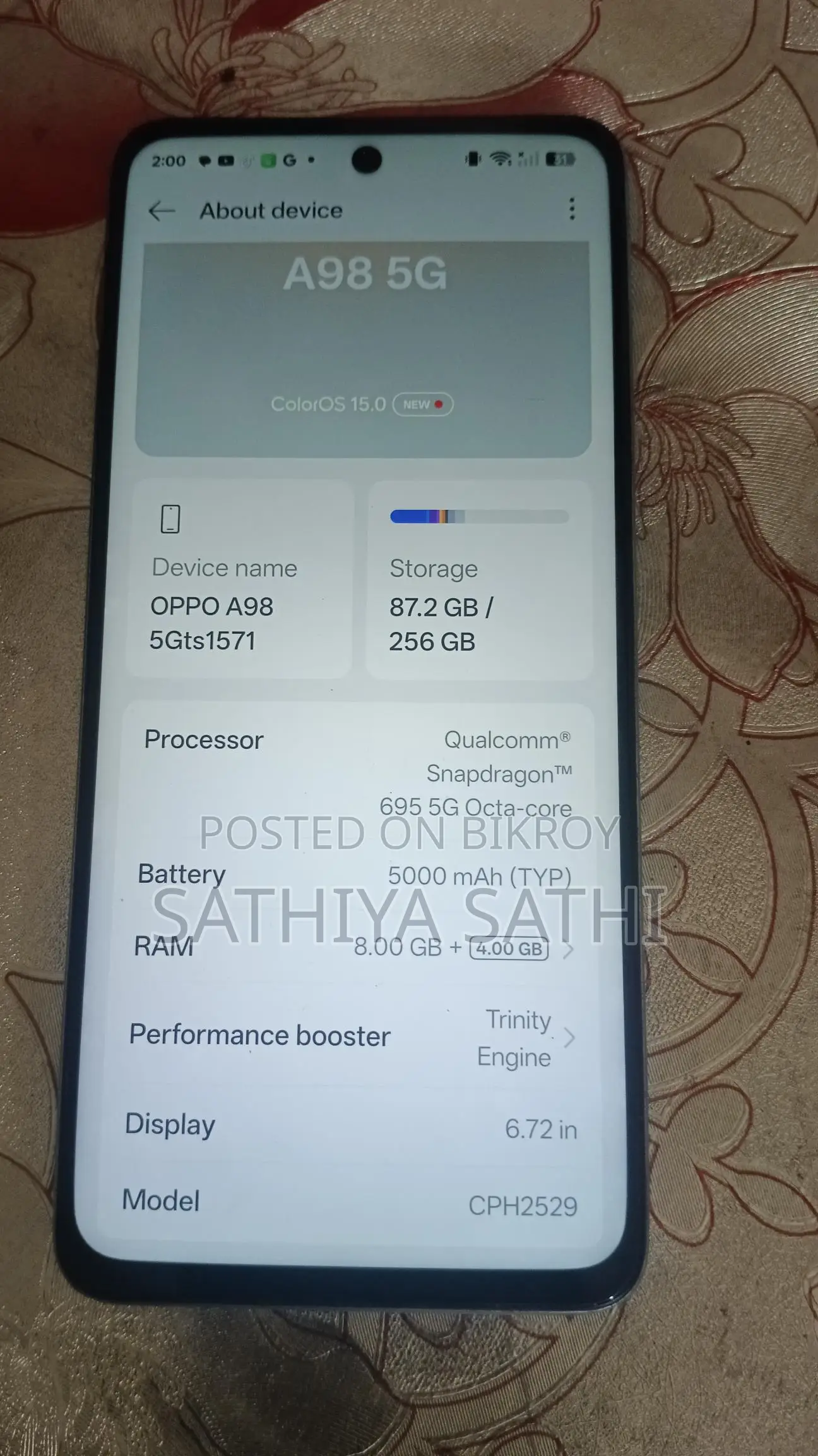 OPPO A98 (Used)