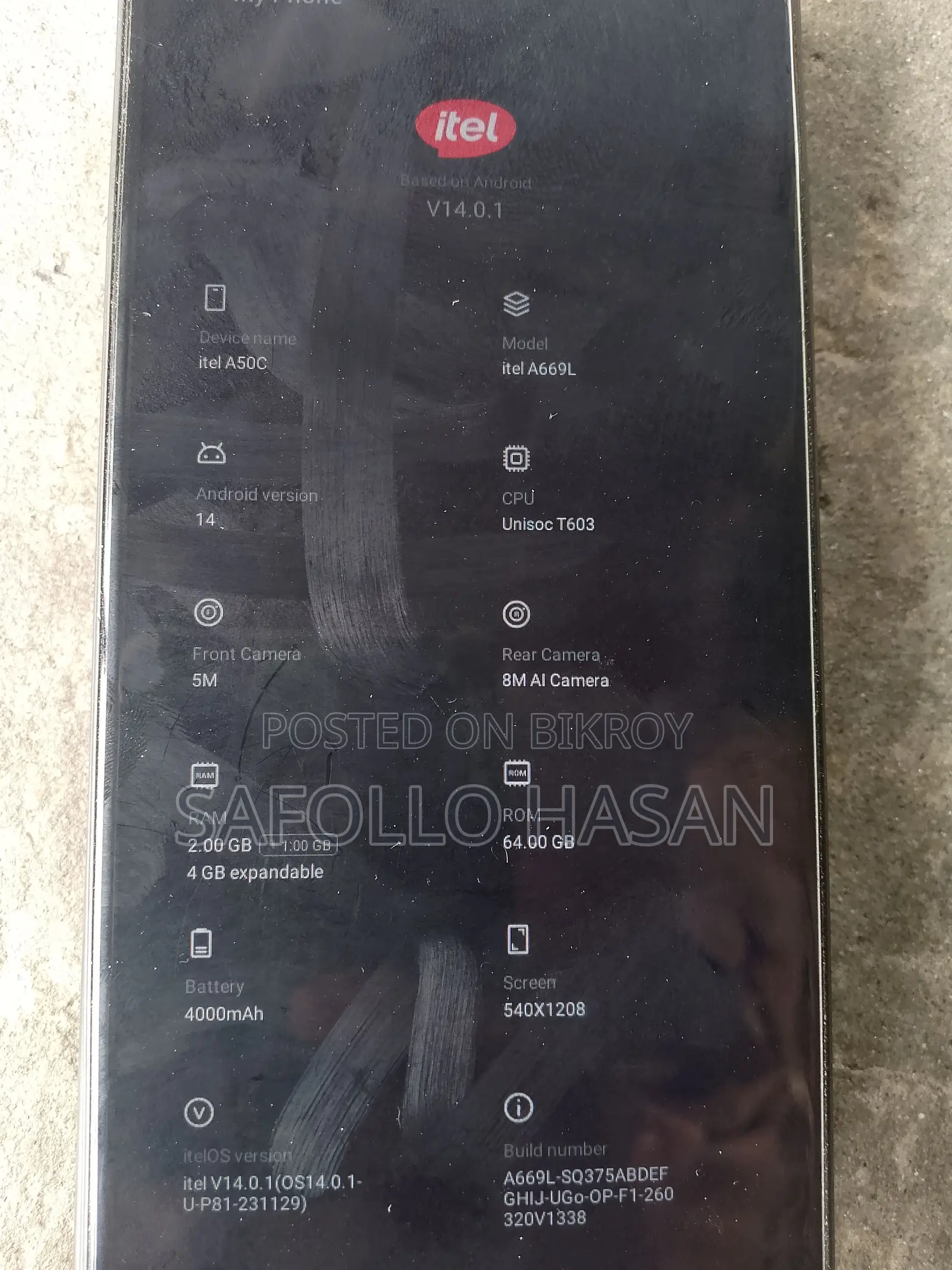 Itel A50C (Used)