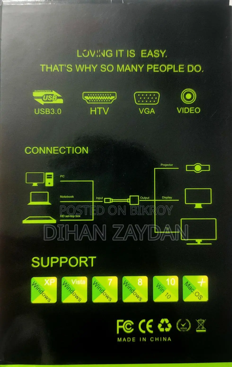 USB 3.0 to HDMI কনভার্টার হাই কোয়ালিটি