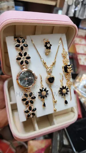 Eye-Catching 6-in-1 Jewelry & Watch Set