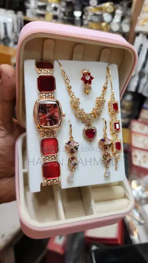 Eye-Catching 6-in-1 Jewelry & Watch Set
