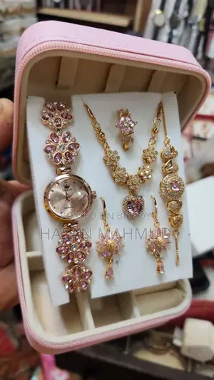 Eye-Catching 6-in-1 Jewelry & Watch Set
