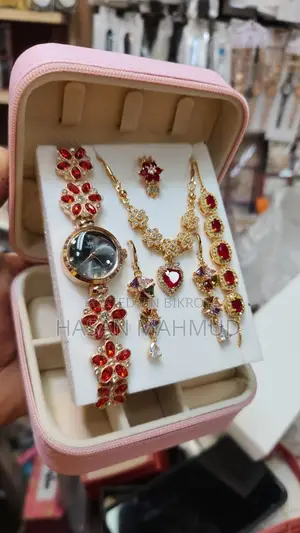 Eye-Catching 6-in-1 Jewelry & Watch Set
