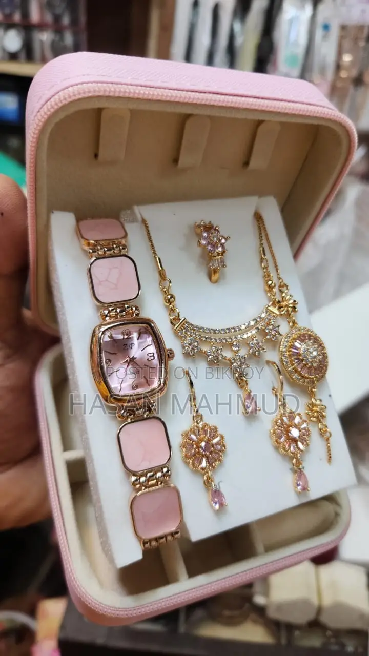 Eye-Catching 6-in-1 Jewelry & Watch Set