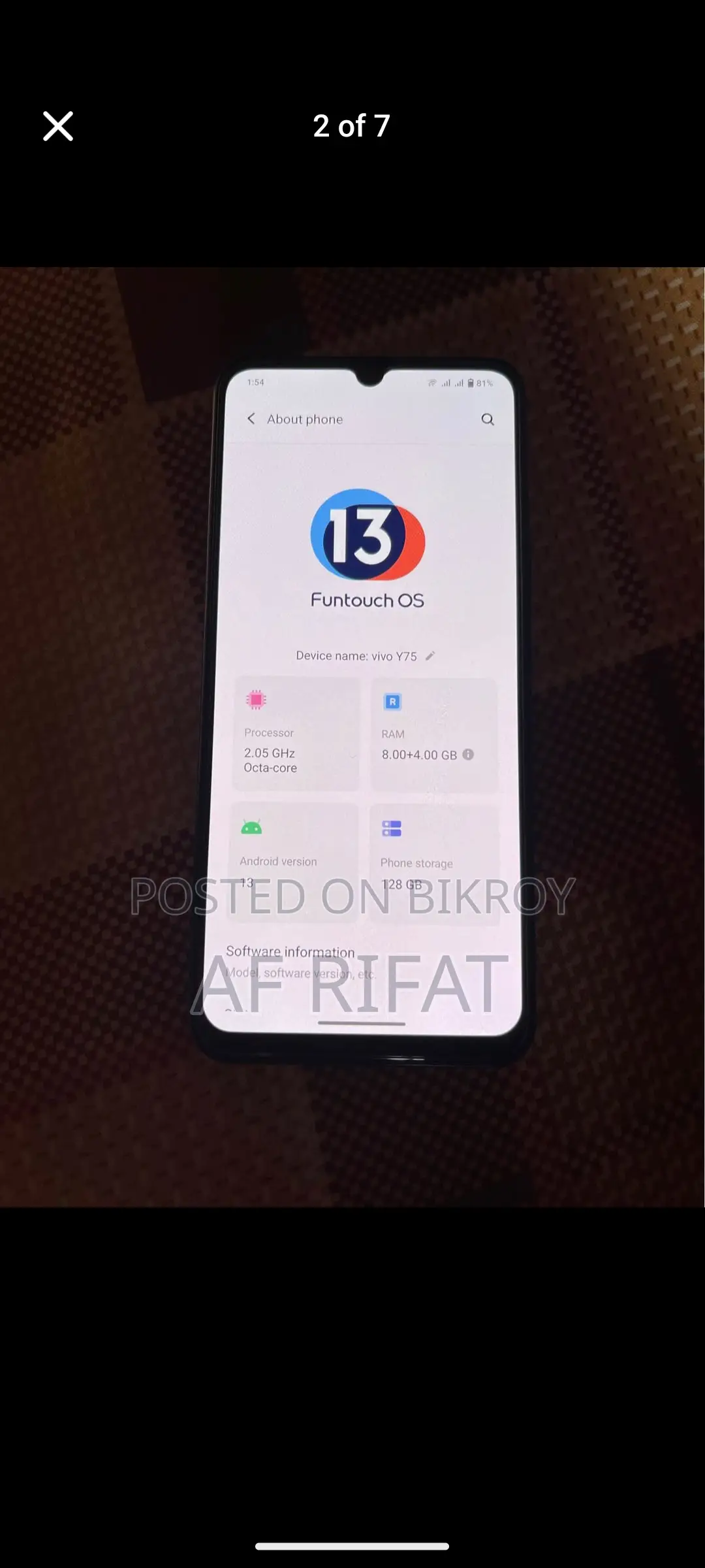Vivo Y75 (Used)