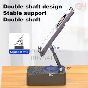 3-in-1 Rotating Foldable Cell Phone Stand with Bluetooth Speaker