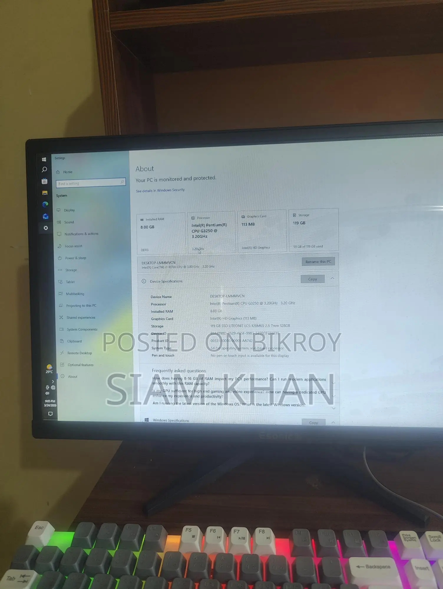Desktop for sale