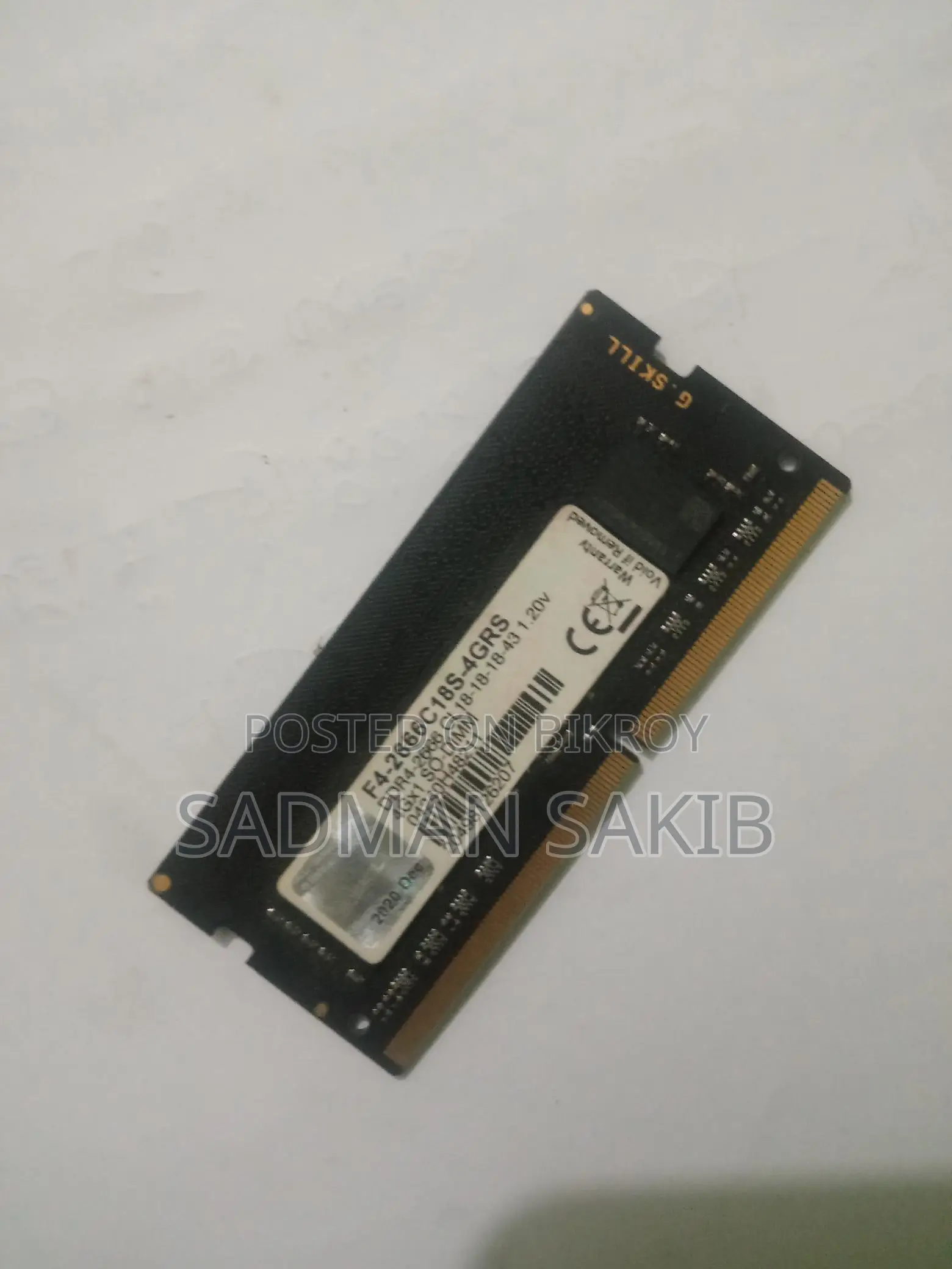 Laptop RAM 4GB DDR4