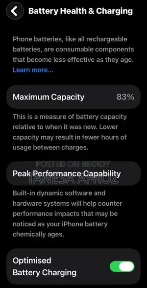 Apple iPhone 11 128GB Waterproof 83% Battery Health with Box (Used)