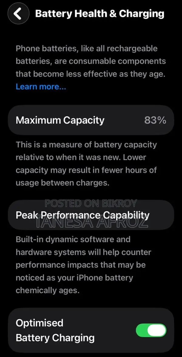 Apple iPhone 11 128GB Waterproof 83% Battery Health with Box (Used)