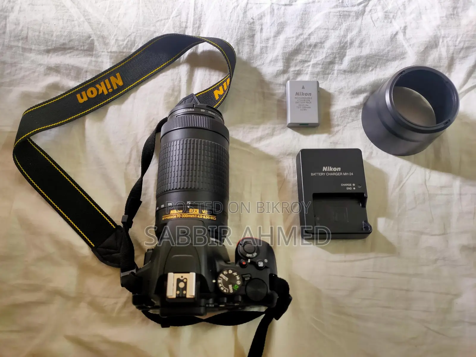 Nikon D3500 Camera body  + 70-300 mm Zoom Lens Combo
