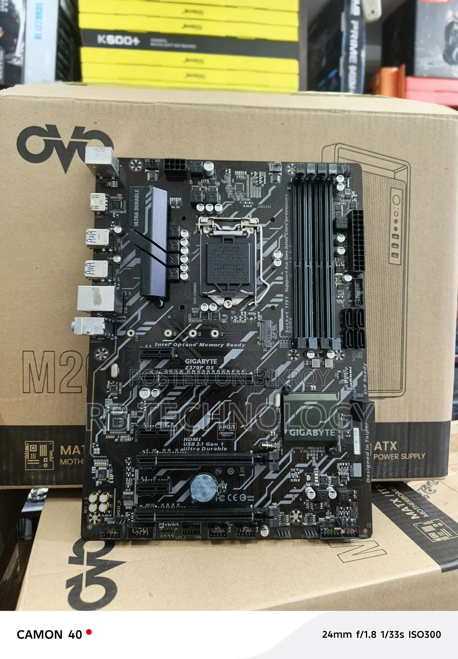 Gigabyte Z370p D3 Motherboard 8th \ 9th Gen