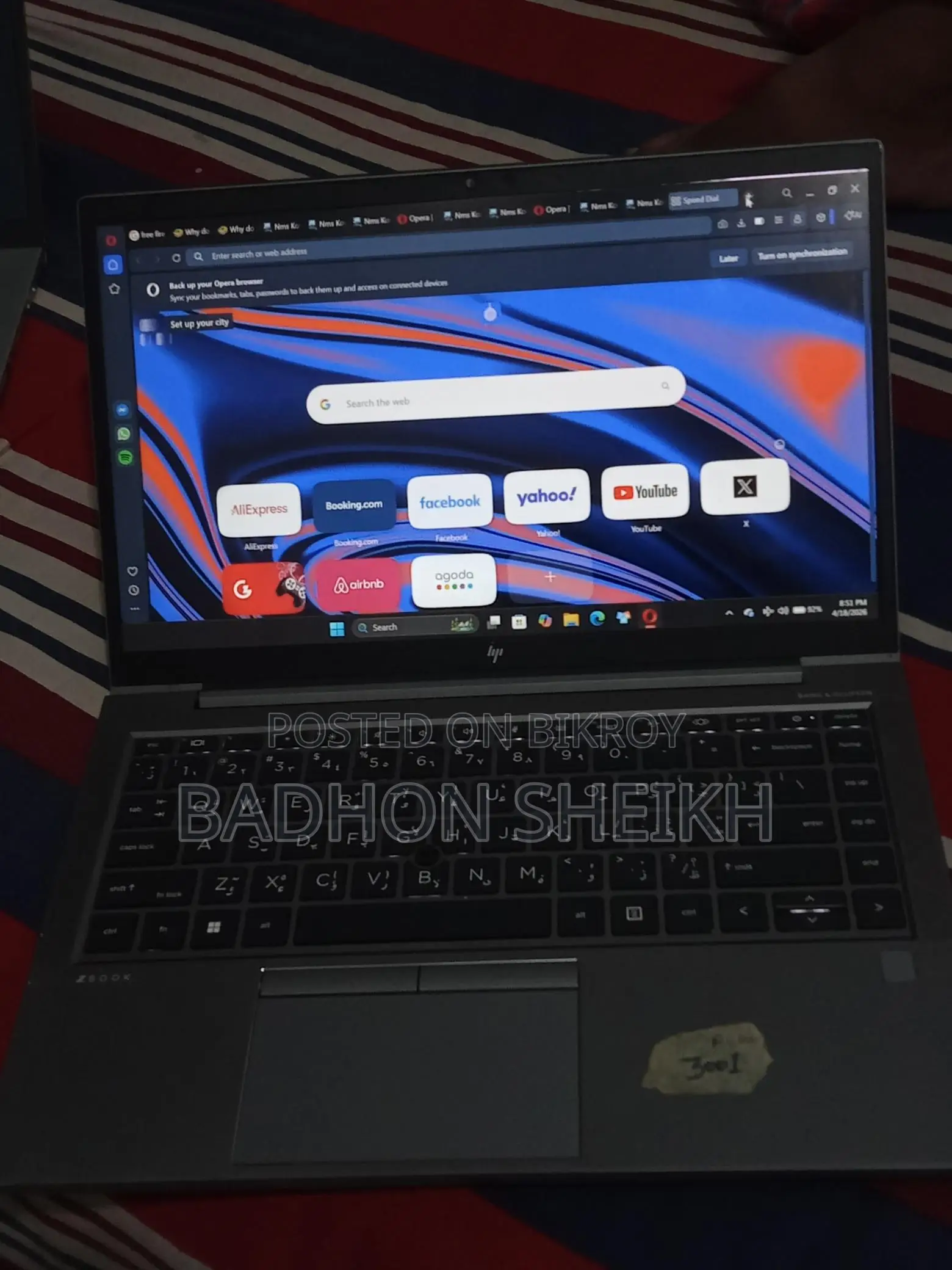 Laptop HP ZBook Firefly G8 16GB Intel Core i7 HDD 512GB