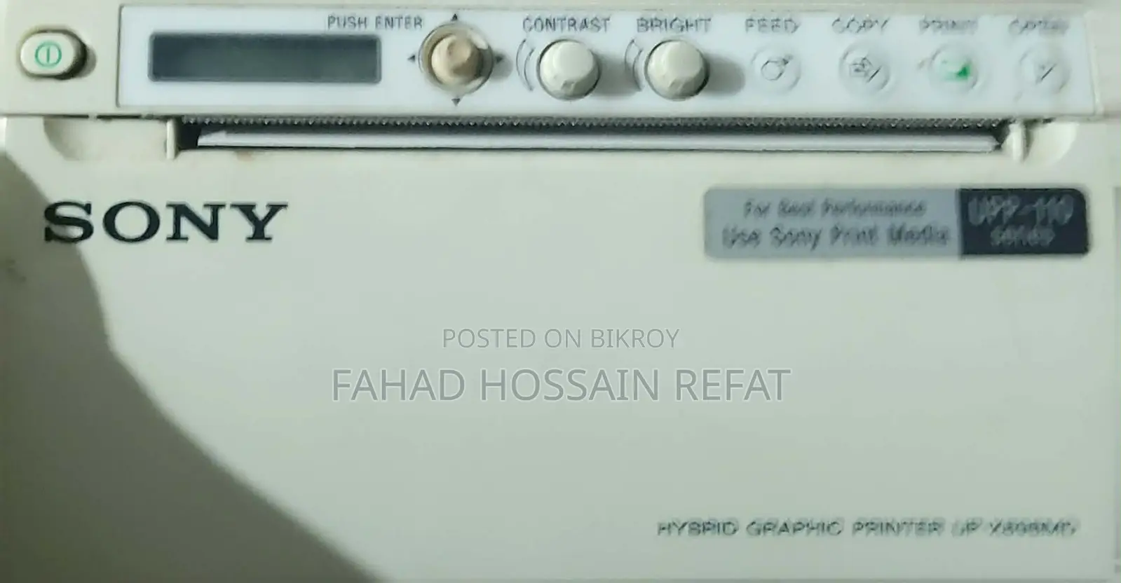Model Up-x898md Sony Printer