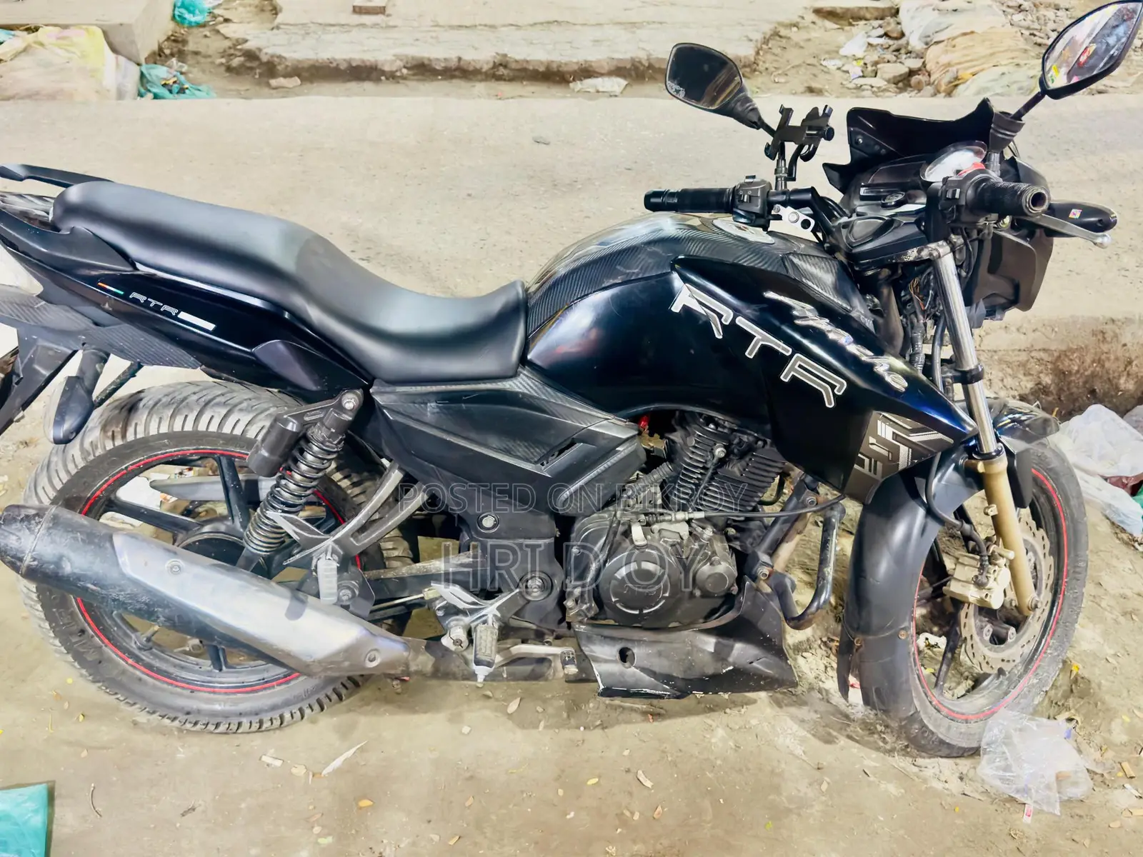 TVS Apache RTR black colour 2019