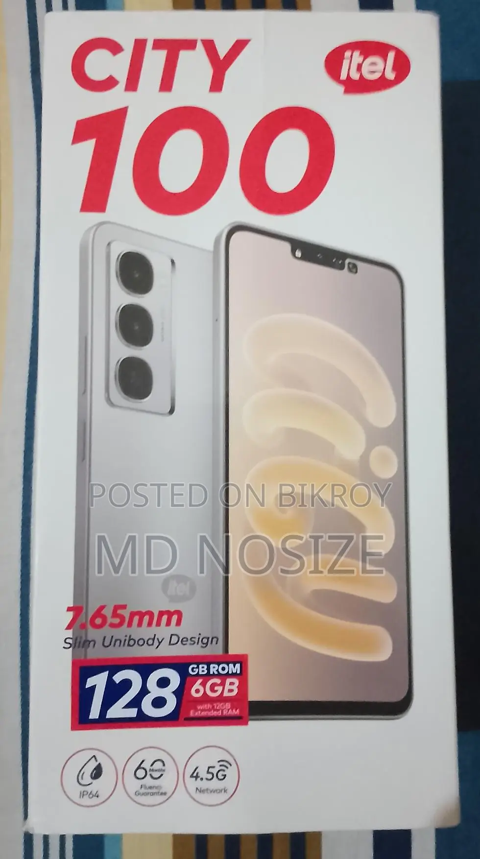 Itel CITY 100 RAM 6/128 GB (Used)
