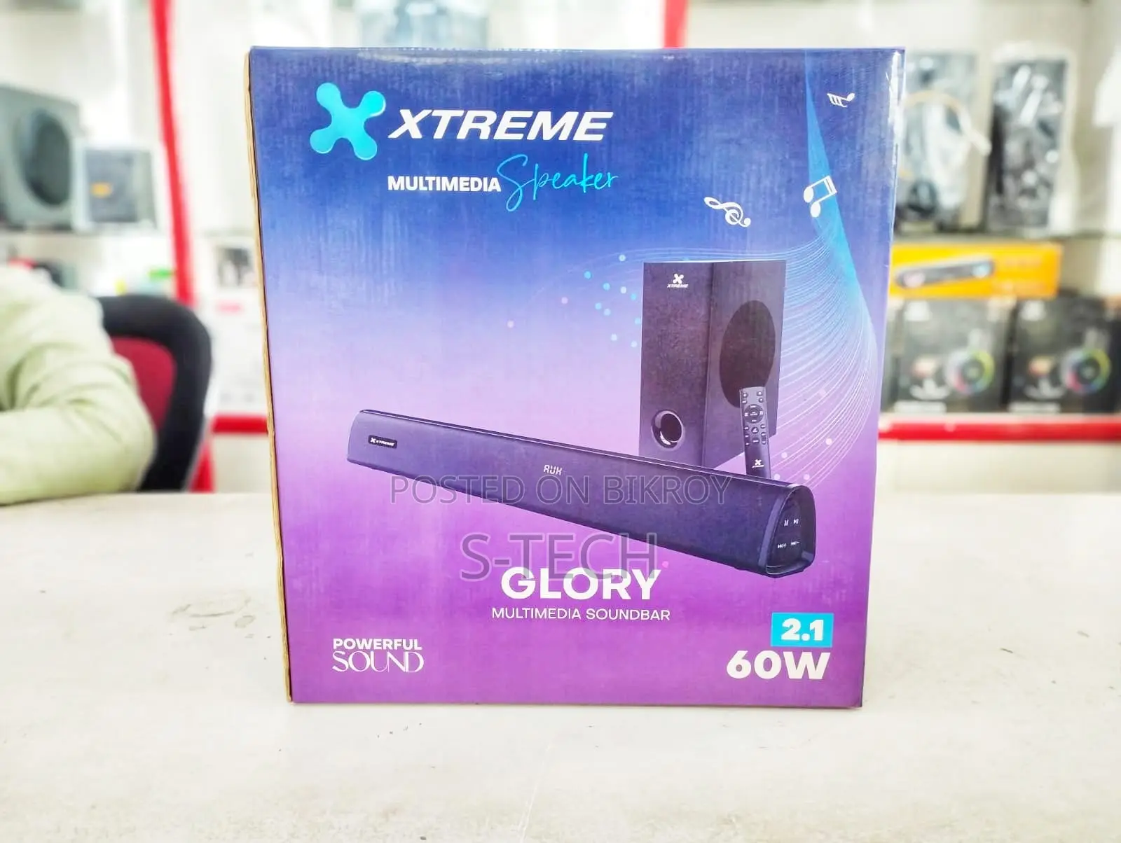 Xtreme Glory 2:1 Bluetooth Multimedia Soundbar