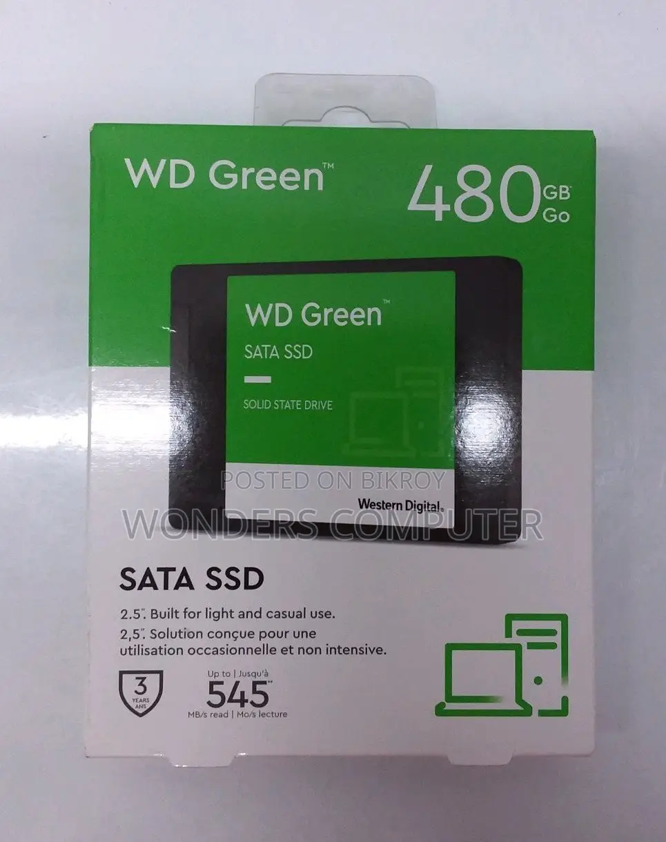 Western Digital Green 480GB Internal Solid State Drive 1 Year Warranty