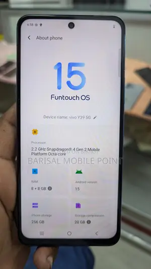 Vivo Y39 8/256 New Conditions (Used)