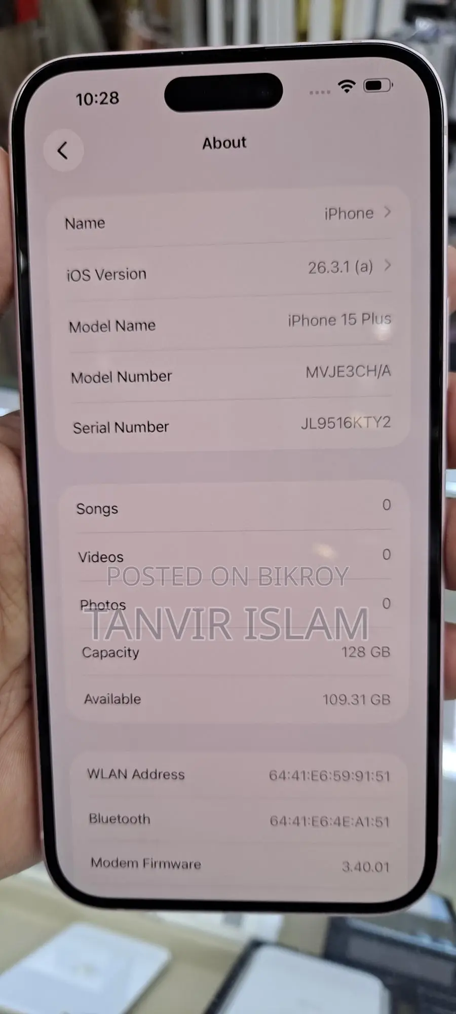 Apple iPhone 15 Plus . (Used)