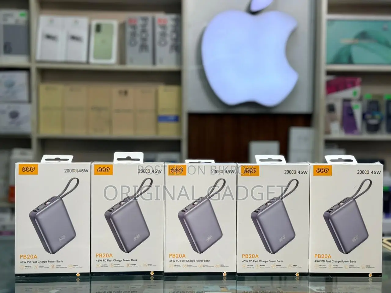QCY PB20A 45W PD Fast Charge Power Bank – 20000mAh