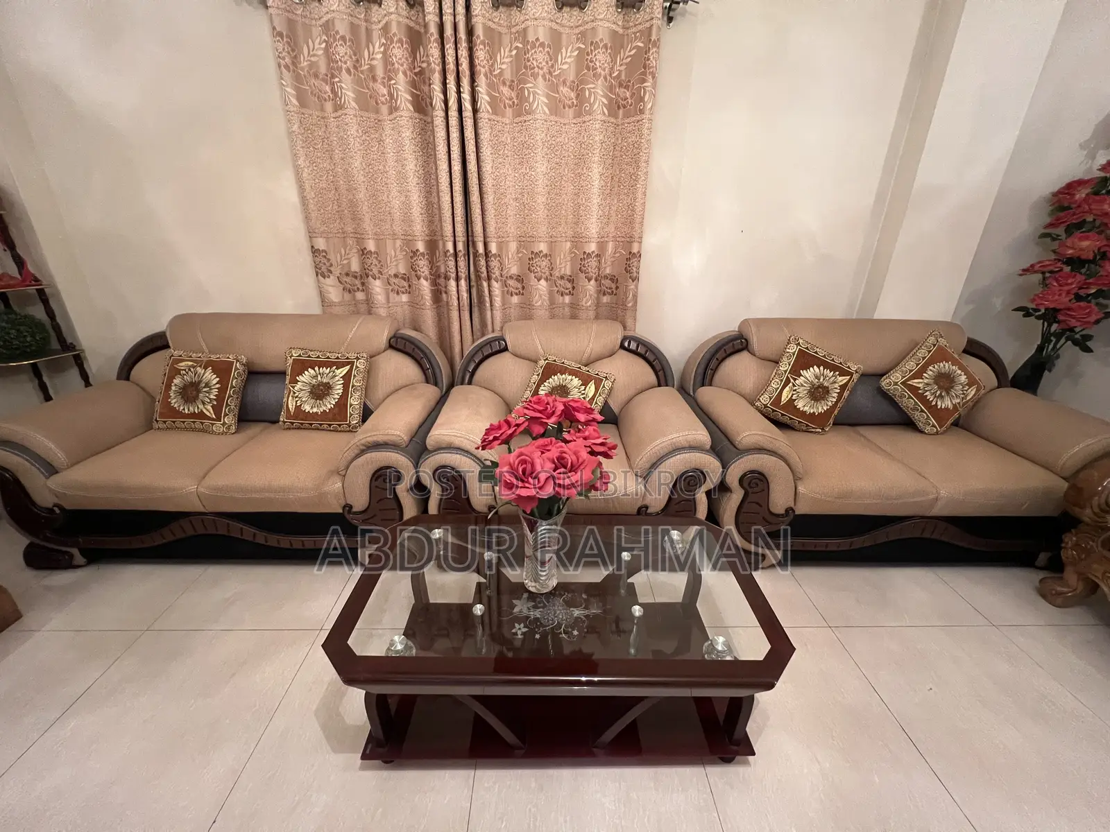 Teak Wood Sofa Set