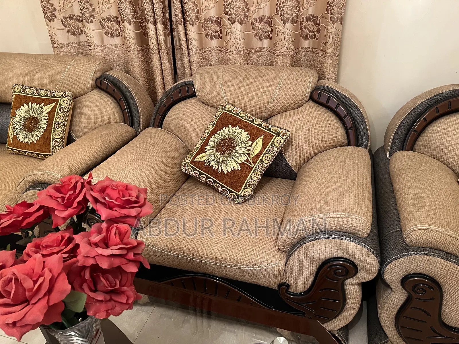 Teak Wood Sofa Set