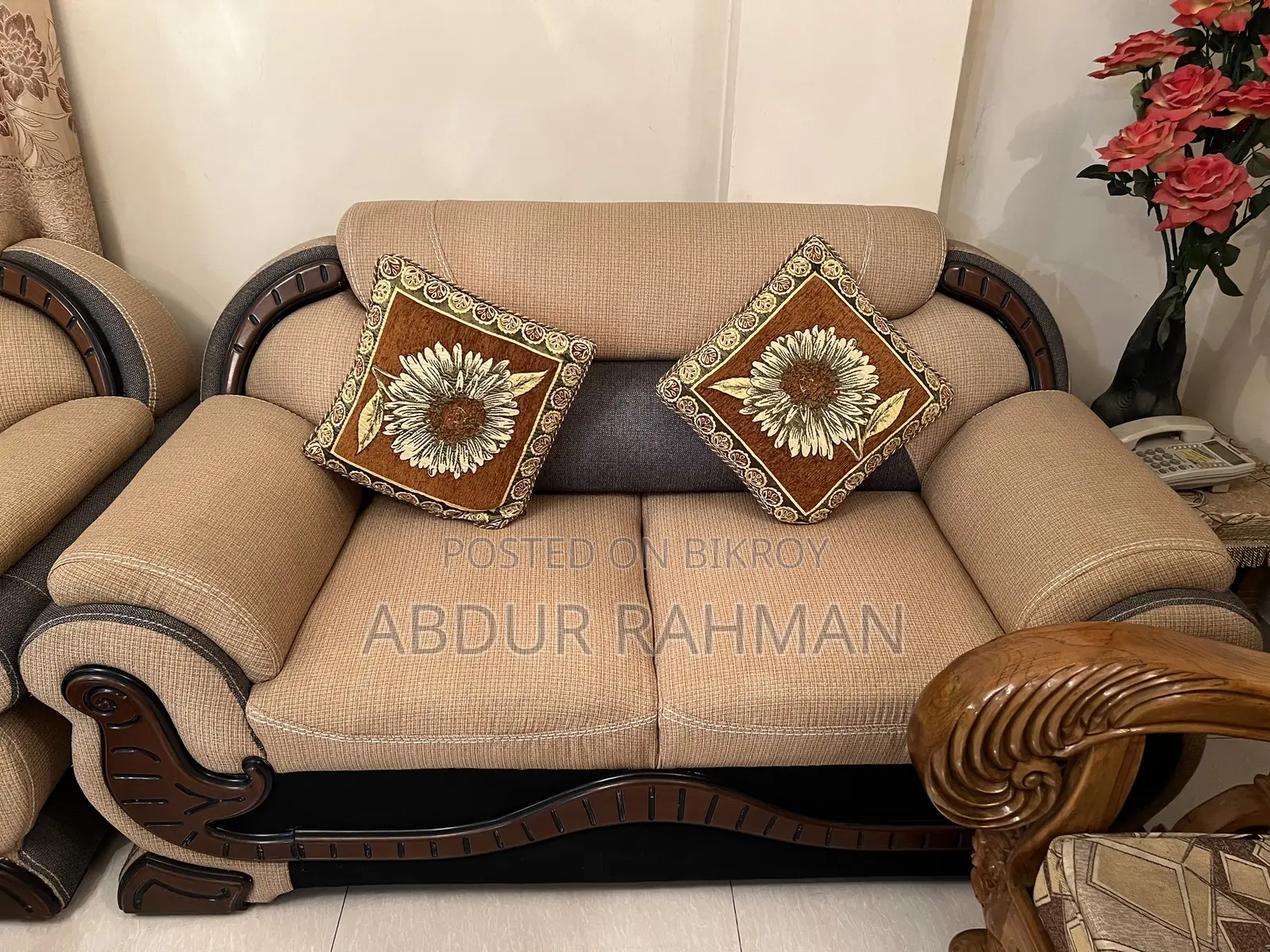Teak Wood Sofa Set