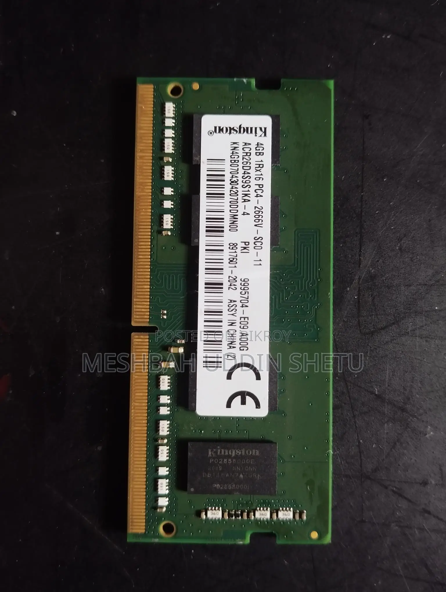 4 Gb Ddr4-2666mhz Laptop Ram