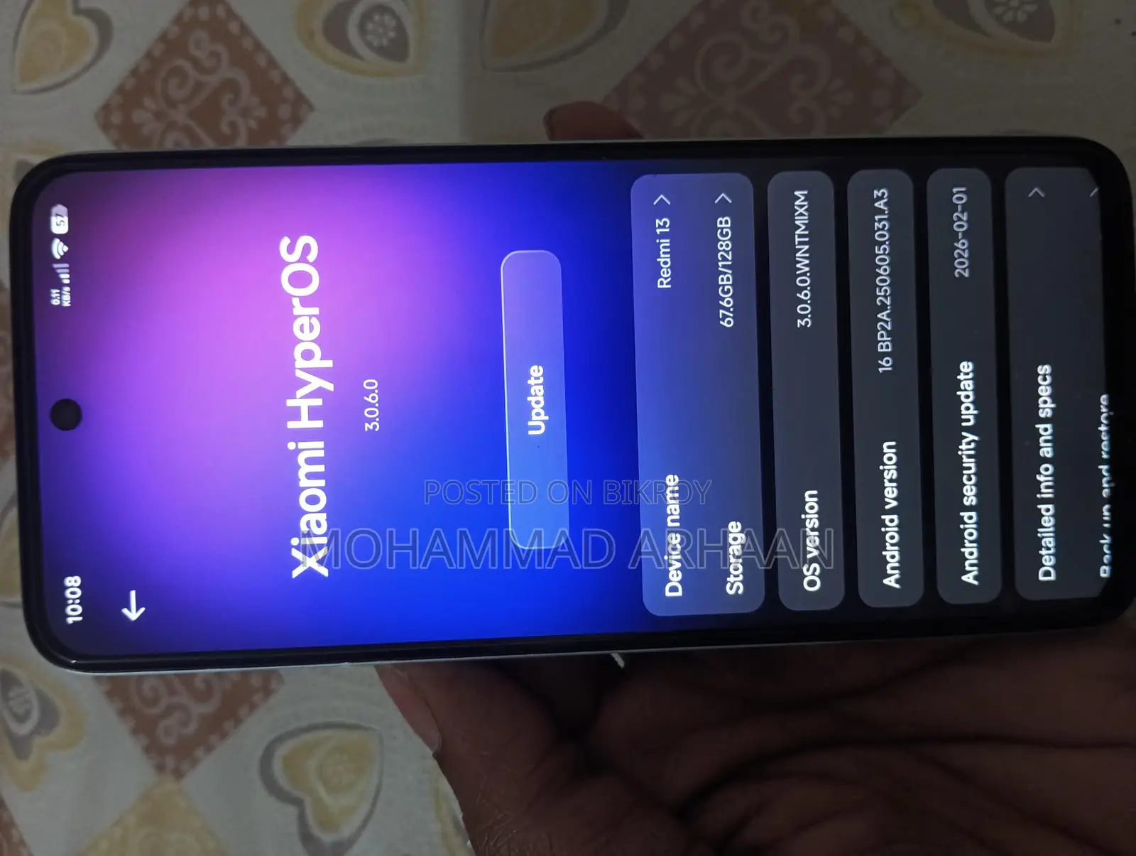 Xiaomi redmi 13. 6/128 (Used)