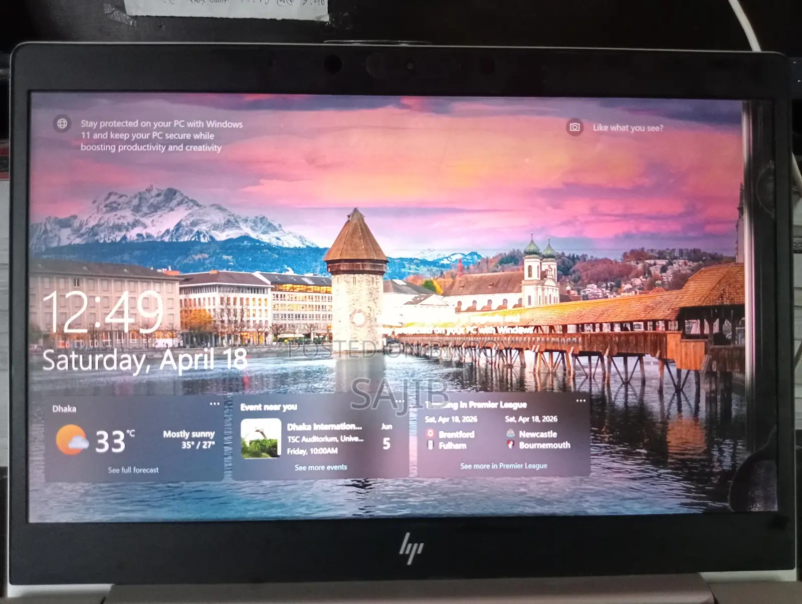 ল্যাপটপ HP EliteBook 840 G6 8GB Intel Core I5 SSD 256GB
