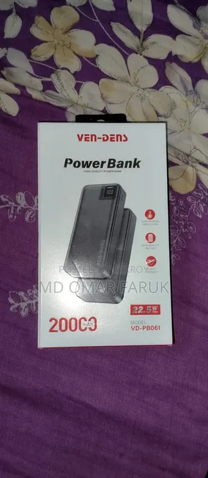 Ven-dens Er Power Bank 20000mah+ 22.5w Fast Charging Model:Vd-pb061