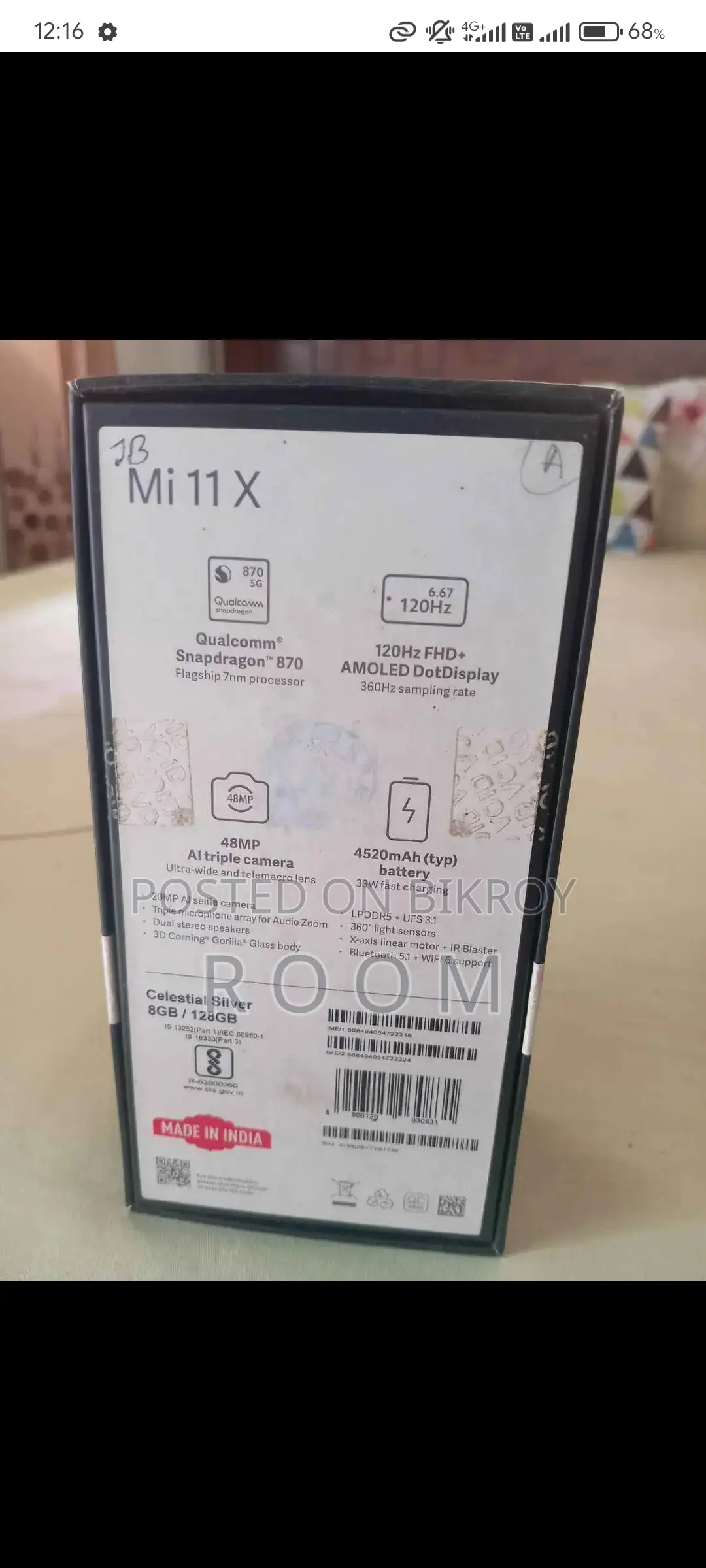 Xiaomi Mi 11X 5G 8/128 (Used)