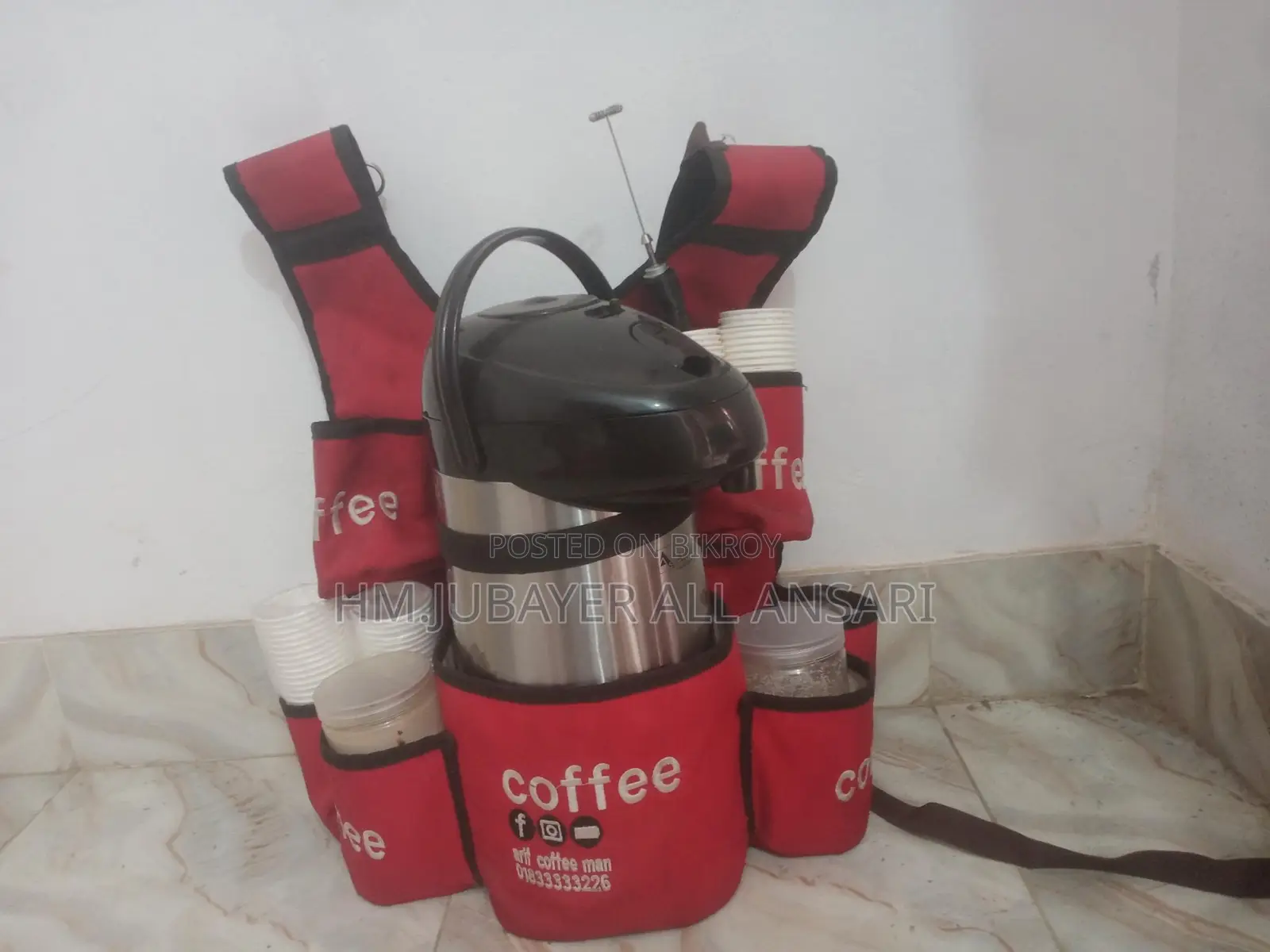 কফির বিক্রি করার সেটআপ